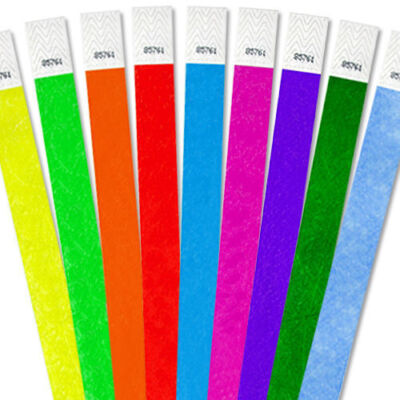 1,000 Count Wristbands for Events, Tyvek Material, Security Bracelets