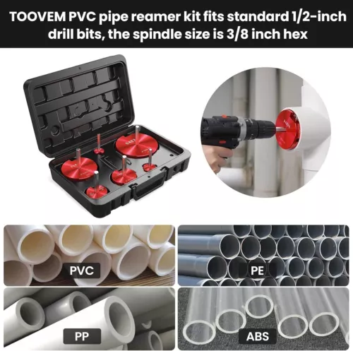 NEW Pipe Fitting Reamer Kit For Reed Tool Clean Ream Extreme Plastic 04529 PPRK6 - Picture 4 of 7