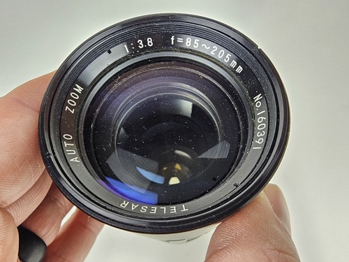 Vintage TELESAR 85-205mm f/3.8 Auto Zoom Lens for Minolta Camera No. 160391 - Picture 4 of 9