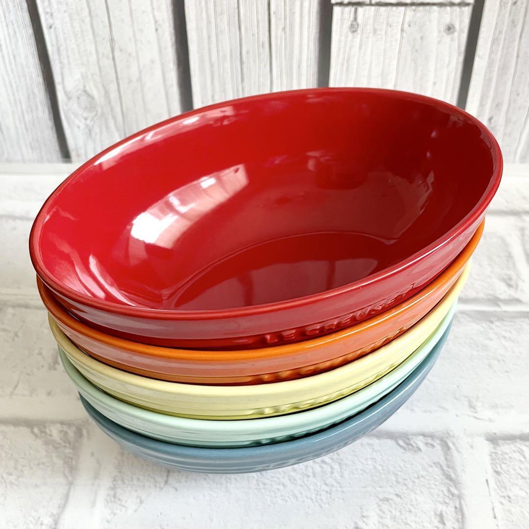 Le Creuset Bowl Oval Serving Ball 17 cm Rainbow 5 pieces 450ml