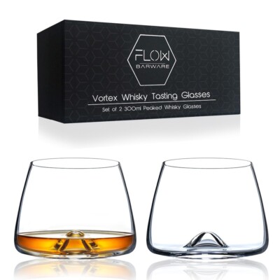 Vortex Kristall Whiskey Verkostungsgläser Bar Geschenk Scotch Bourbon Schnüffler Becher