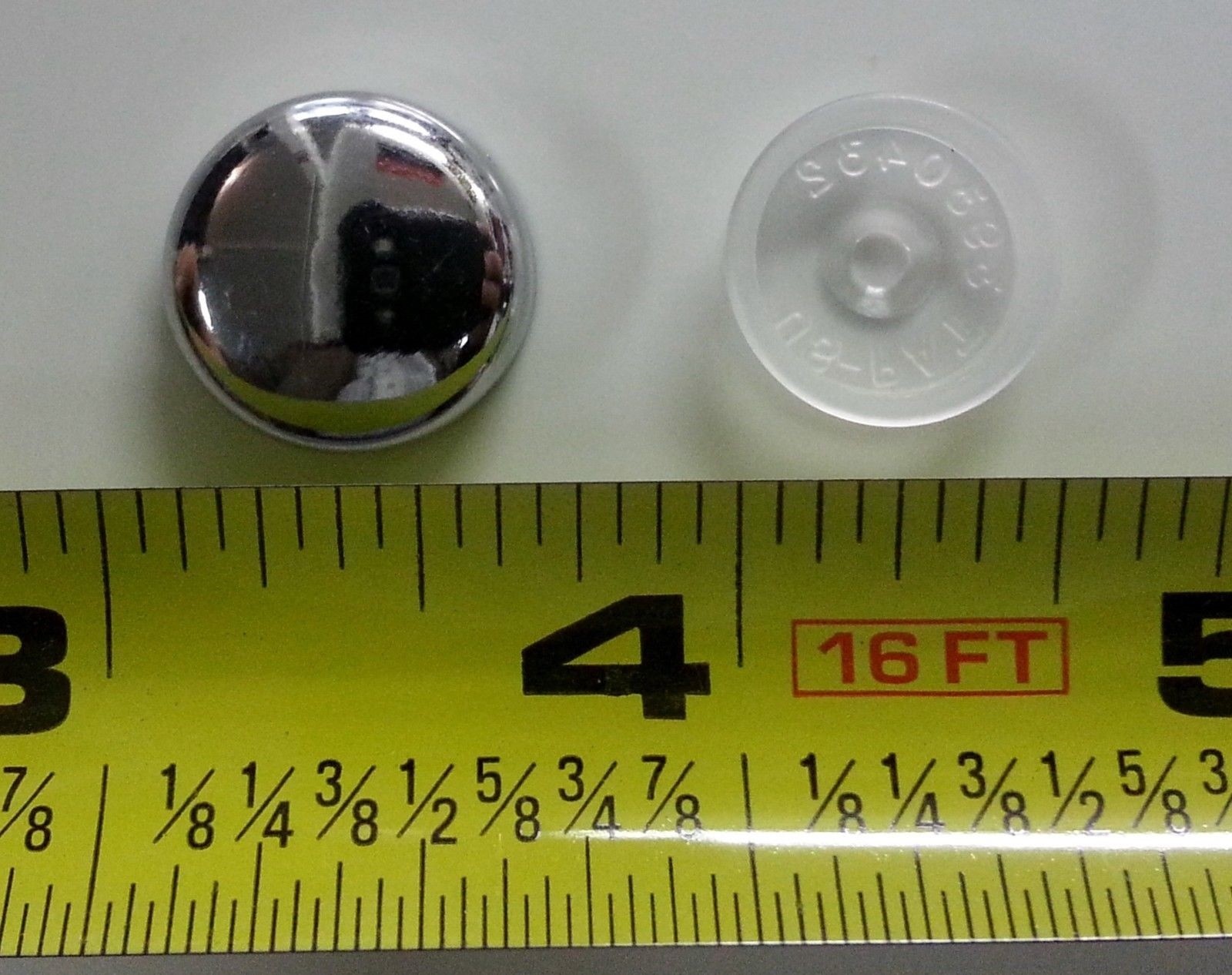 10/12 chrome snap caps screw covers for trim detail 10 pieces with base