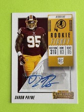 Daron Payne 2018 Panini Contenders #249 RC Rookie Auto Autograph (B)