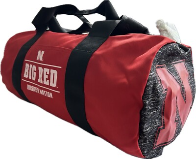 Victoria's Secret PINK Duffle Bag Nebraska Corn Huskers Gym Bag
