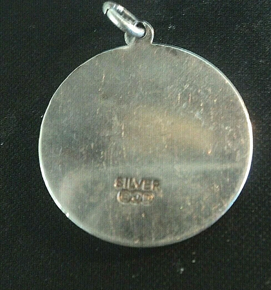 Attraente Argento St.Christopher Ciondolo - Georg Jensen Ltd C.1970s - Immagine 2 di 4