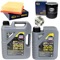 MotoröL Filter Set 5W-40 6 Liter + ÖLablassschraube FüR Audi A4 2.8 Quattro 8D2
