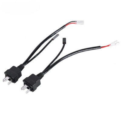 2Pcs H4 9003 LED Relay Cable Adapter Bi led Headlights Controller Wiring