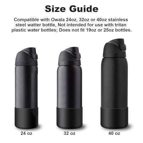Siliconen waterfles boot voor Owala 24 oz, volledige wikkel bescherming en anti-glijdende bodem beschermende hoes compatibel met Owala 24oz FreeSip waterfles cadeau