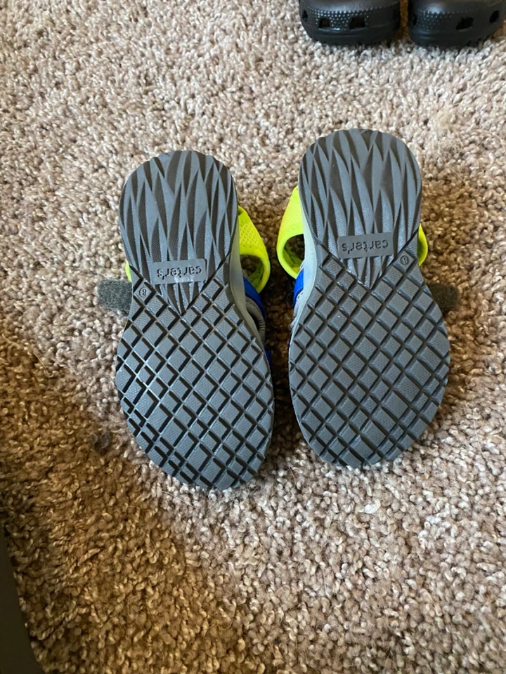 Sandalias Carter's Niño Pequeño Océano Iluminado Zapatos para Agua Tenis Gris Talla 8 Foto 4 de 4