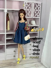 Dress Set For 11.5'' Fashion Doll Coat FR Fashion Royalty Silkstone 1/6