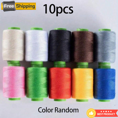 10 Rolls Mixed Color Sewing Thread for DIY Embroidery Hand Machine Use