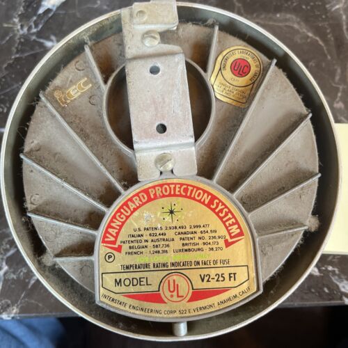 vintage Vanguard Protection Systems V2-25 FT Bell Home Metal IEC Fire Alarm #4 - Picture 1 of 7