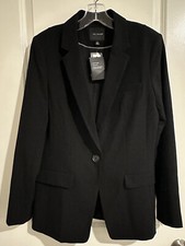 NWT The Limited Women's Blazer, Longer Length, Size 8, Black, Jacket