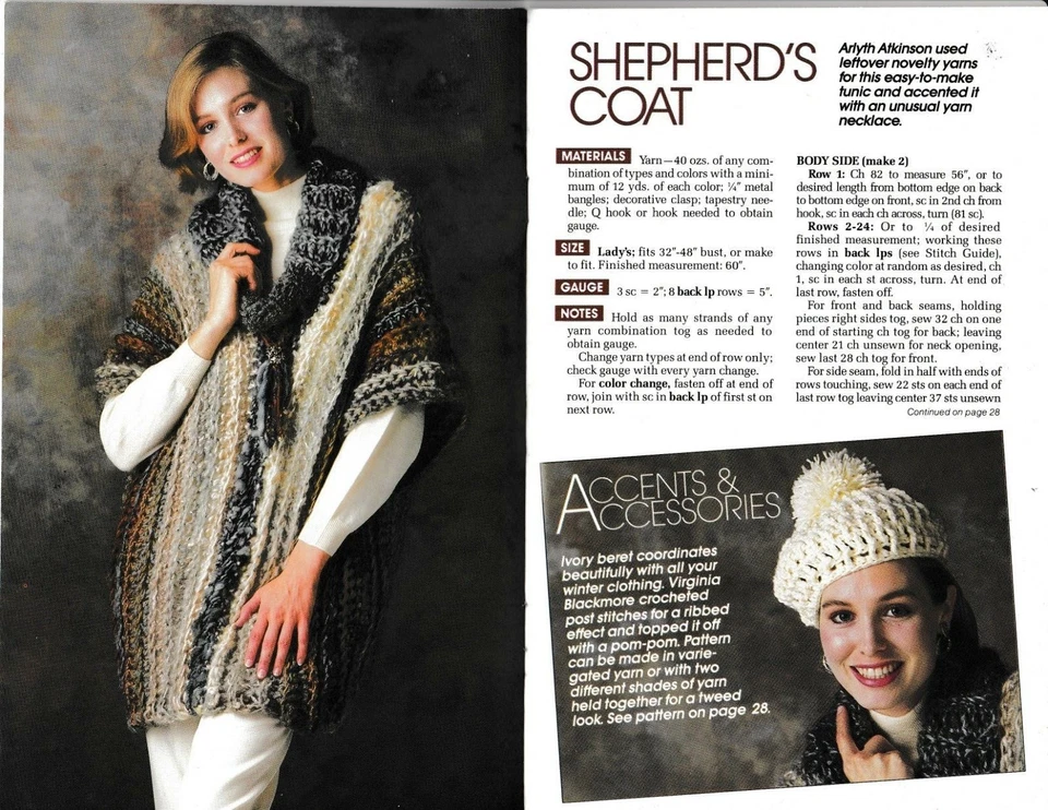 Revista Annie's Fashion Wardrobe Knit & Crochet | Enero-Febrero 1988 No. 19 Foto 3 de 4