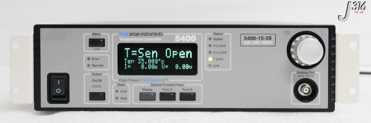 27821 ARROYO INSTRUMENTS TECSOURCE TEMP CTLR, 5400 SERIES 5400-15
