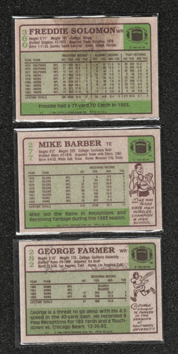 (11) Lotto Topps 1984 Rams 49ers Raiders Bills Oilers Jets Vikings Eagles ECCELLENTI - Foto 4 di 4