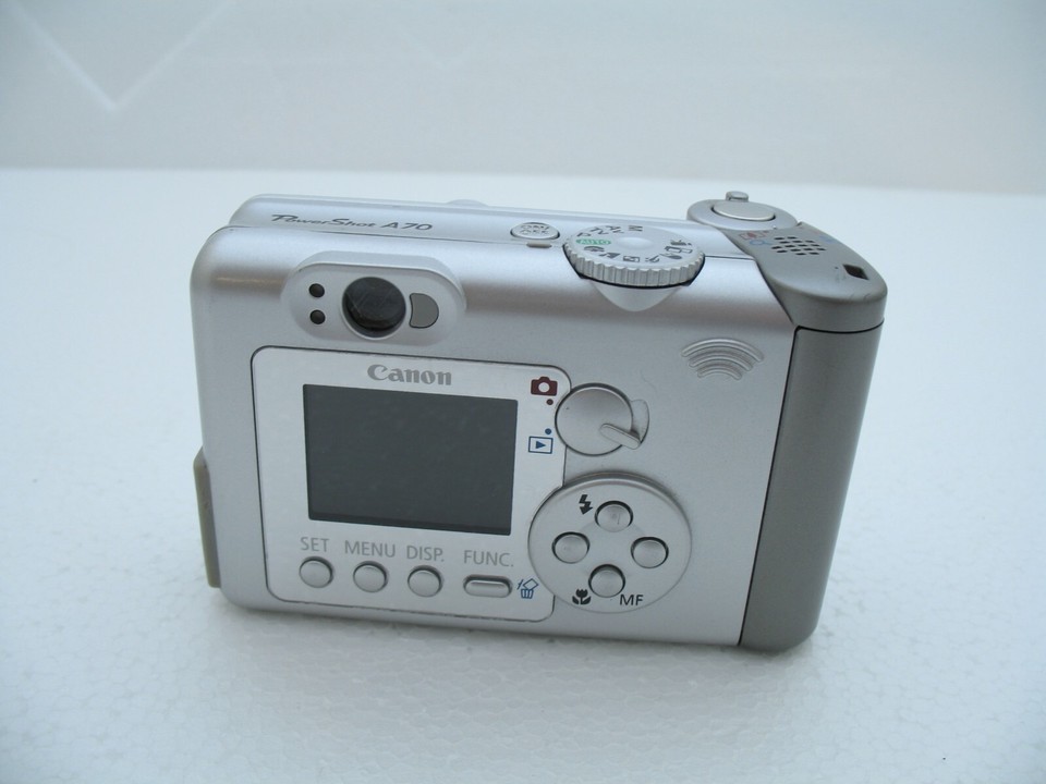 CANON POWERSHOT A70 COMPACT DIGITAL CAMERA WITH BOX/MANUALS FAULTY 3