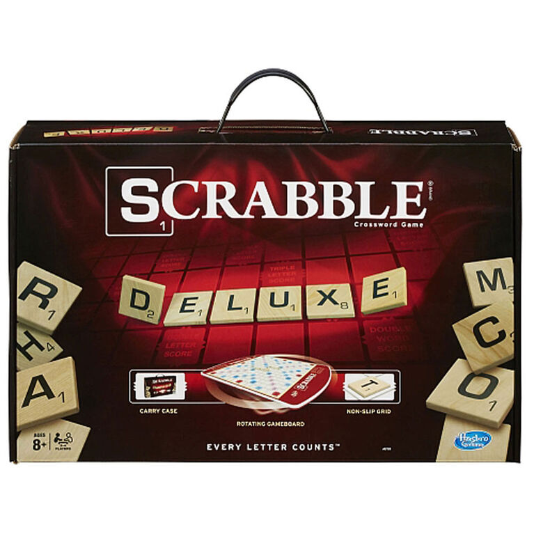 Scrabble Deluxe Edition by Hasbro - English Version in Varying Styles