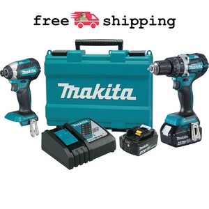 makita cordless volt brushless hammer drill combo impact driver kit