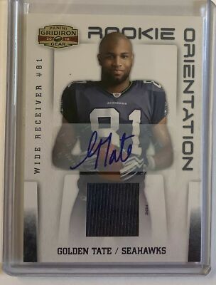 Golden Tate 2010 Panini Gridiron Gear Rookie Auto Autograph