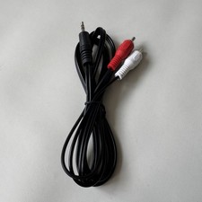 3,5mm Klinke auf 2x Cinch RCA Stecker AUX Audio HiFi TV Kabel Adapter 1,5m Neu