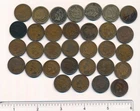 US Indian Head Penny lot 32 Coins 1860, 1861, 1869 etc.