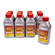 Motul 100949, Set of 12 Brake Fluid RBF 600 Factory Line DOT 4 500 ml Glycol 1.32 per gallon