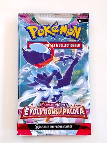 BOOSTER DE 10 CARTES POKEMON EVOLUTIONS A PALDEA EV02 FR NEUF SCELLE PALMAVAL