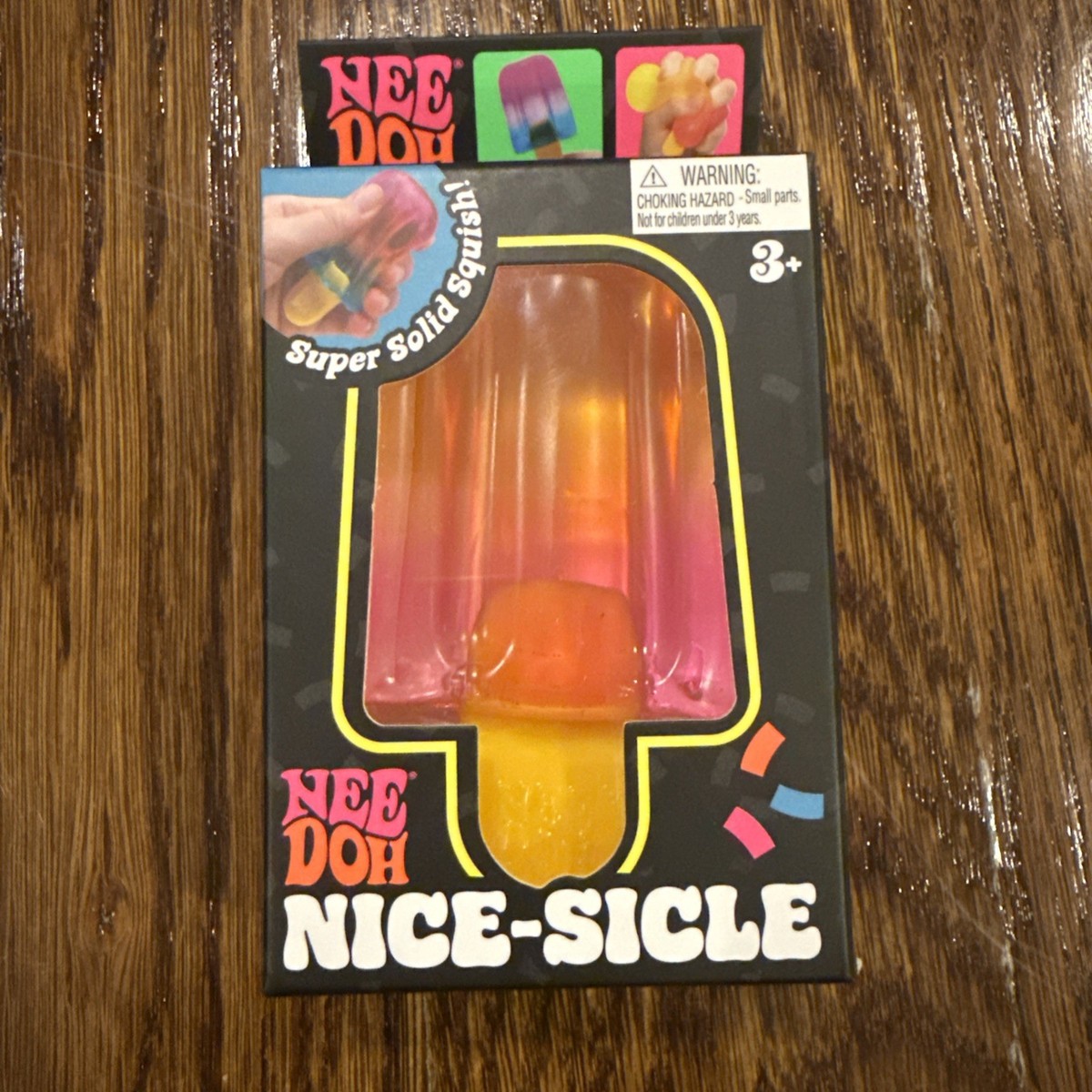 AUTHENTIC NeeDoh Nice-Sicle Popsicle Squishy Squeeze Toy in Pink