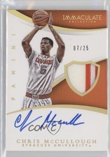 2015 Immaculate Collegiate Signature Gold 7/25 Chris McCullough Patch Auto ti8