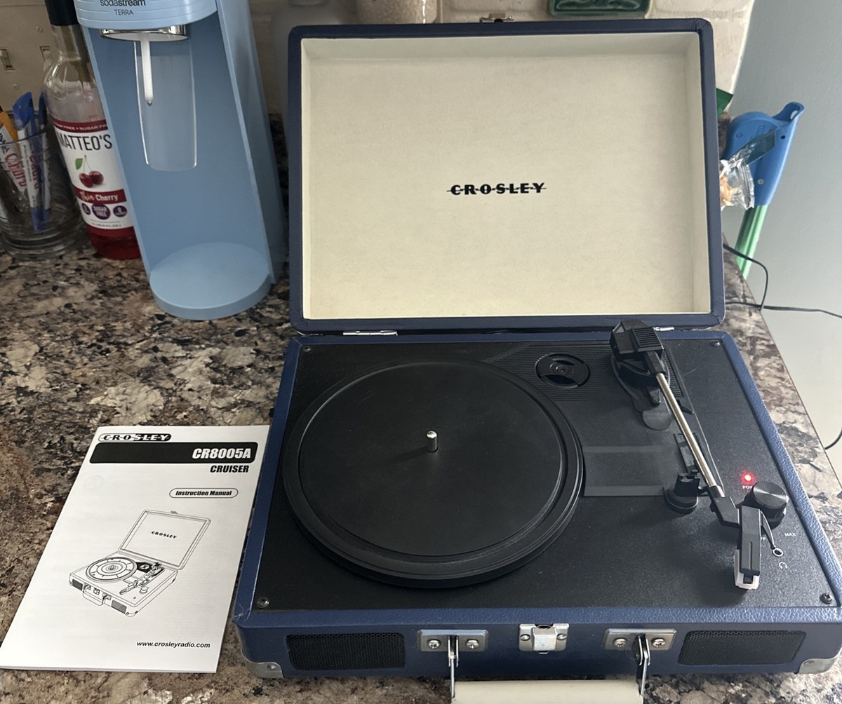 Crosley CR8005A-TW Cruiser 3 Speed Portable Turntable Record