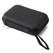 Compact Camera Case Universal Hard Bag Pouch + Strap Black