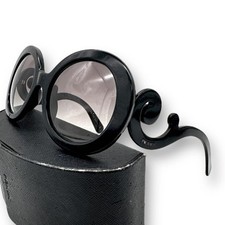 PRADA sunglasses Baroque SPR27N worn by Hyde BLACK Y2K Discontinued From Japan