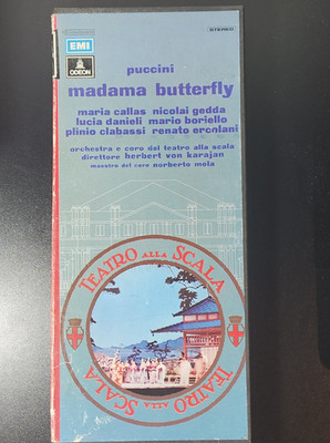 VTG ODEON 8-Track Box Set Puccini Madama Butterfly Teatro Alla Scala 3 Tape Set