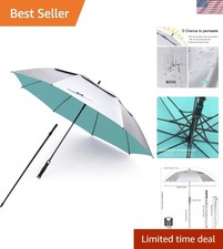Vented UV Protection Umbrella - 68 Inch Extra Large Shade with Extension Pole