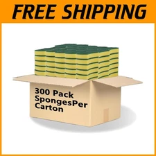Eco-Friendly Kitchen Cleaning Sponges - 300 Pack