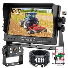 7" AHD1080P Wired Backup Camera System, DVR Rear View Camera, IP69 7" 1-Cam