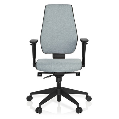 hjh OFFICE Bürostuhl Drehstuhl PRO-TEC 500 dunkelgrau hellgrau Armlehnen