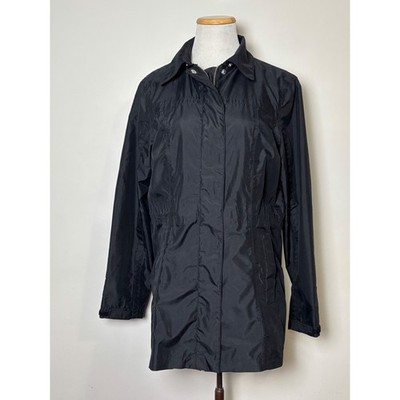 Lands End Womens Lightweight Zip Up Squall Jacket S Mid Length Travel Commute
