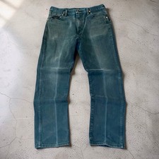 Vintage Wrangler Men's Jeans 32x30 Dark Green Faded USA Made