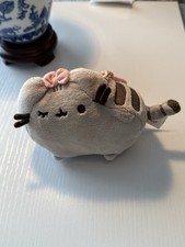 Pusheen The Cat Winking Pink Bow Plush Clip On Keychain Backpack Hanger EUC RARE