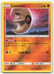 Lunatone 68/147 Burning Shadows Reverse Holo Uncommon