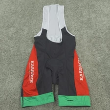 Primal Bib Shorts Cycling Men Extra Large Black Red Stretch Performance Padded