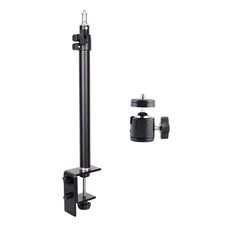 Camera Desk Mount Tabletop C Clamp Mount Arm for Ring Light, Live Stream, Vlog