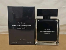 Narciso Rodriguez for Him Bleu Noir 100ml 3.3 oz Eau de Toilette Spray for Men 