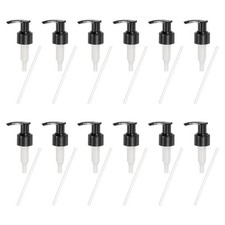 12 Pcs Soap Dispenser Pump Heads for Standard 24/410 Neck Size, Black