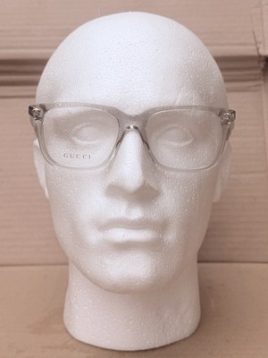 Gucci GG0737O 010 See Through Large Kunststoff Designer Brille Brillengestell 53-18-150