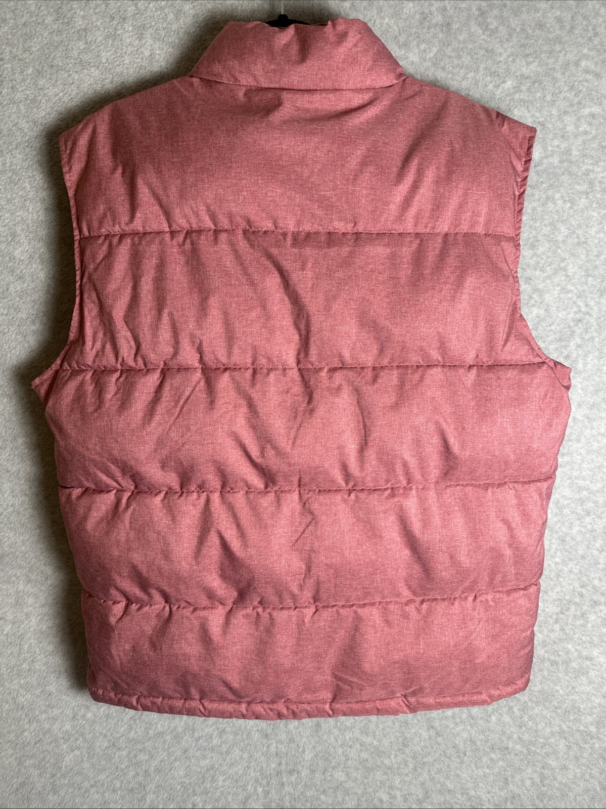 US Polo Assn Mens Sleeveless Full Zip Quilted Puffer Vest Size L Rose/Navy NWOT image 5