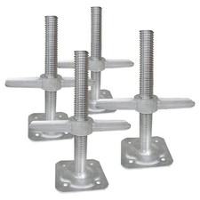 MetalTech 12 in. Galvanized Steel Leveling Jacks Adjustable up to 6 Inches4-Pack