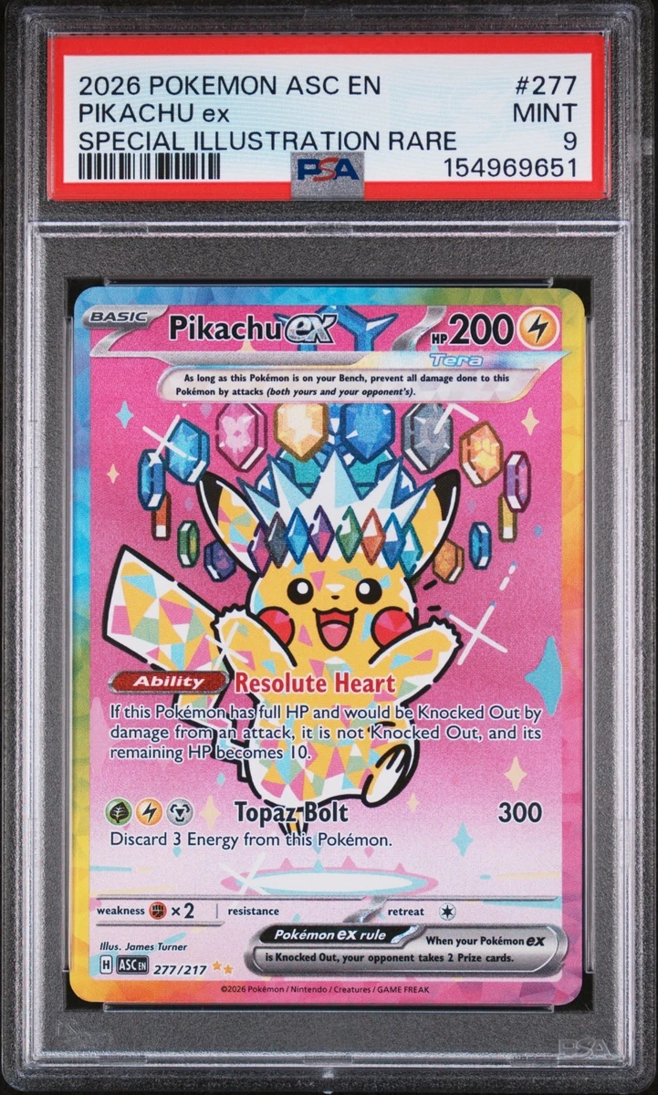 Pikachu Pokémon TCG Professional Sports Authenticator (PSA) Grade
